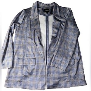 Liverpool Grey Plaid Blazer Size 1X